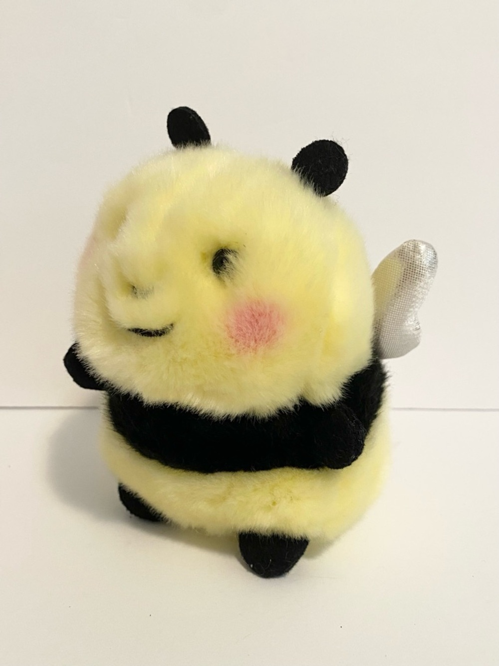 Aurora Bee Happy Rolly Pet Plush Stuffed Animal 5" Insect Bug Kawaii Yellow Toy